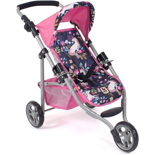 Petite Poussette De Jogging Lola Licorne Pour Poupée