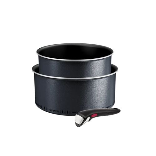 Tefal Noir Lot De 2 Casseroles Aluminium 18/20Cm + 1 Poignée - L7239003 - Ingenio So'light - Image 3