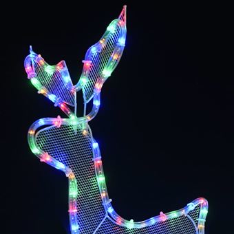 Décoration de Noël lumière extérieure renne tuyau lumineux LED