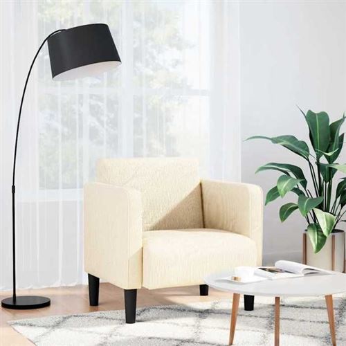 VIDAXL - Chaise de salon - Beige - H. 74.5 cm - Image 2