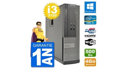 Pc dell optiplex 3010 sff i3-2120 ram 4go disque dur 500go hdmi windows 10 wifi