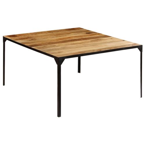 vidaXL Table de salle à manger 140x140x76 cm Bois de manguier massif