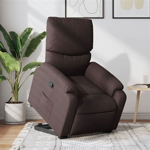 VIDAXL - Fauteuil de relaxation - Inclinable - Marron - Image 2