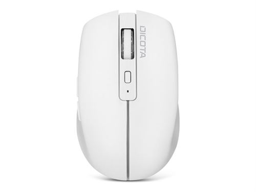 Dicota - Souris sans fil - 5 boutons - Bluetooth et 2.4 GHz - Blanc - Image 3
