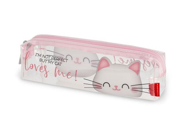 LParkin Maneki Neko Federmäppchen – Aus Leinen, 20,3 X 8,9 Cm, Mit Reißverschluss, Als Stifte- Oder Kosmetiktasche