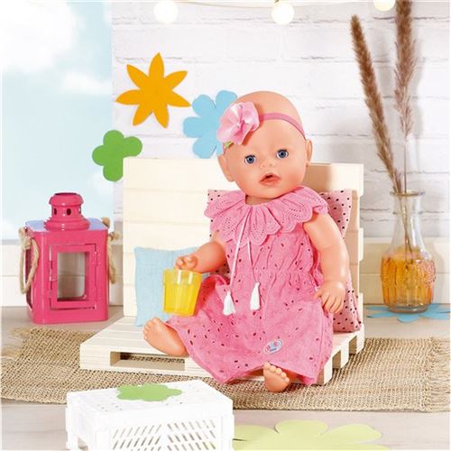 Zapf Creation 832684 - Baby born Trend Robe à fleurs pour poupée de 43 cm