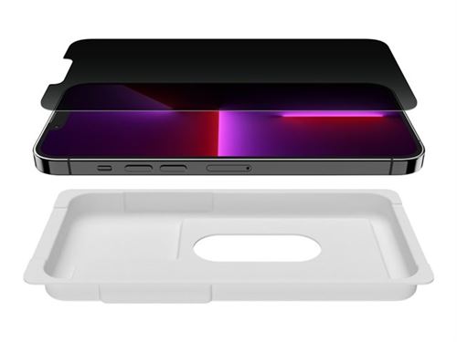 Protection d'écran iPhone 13 Pro Max verre trempé et filtre de  confidentialité