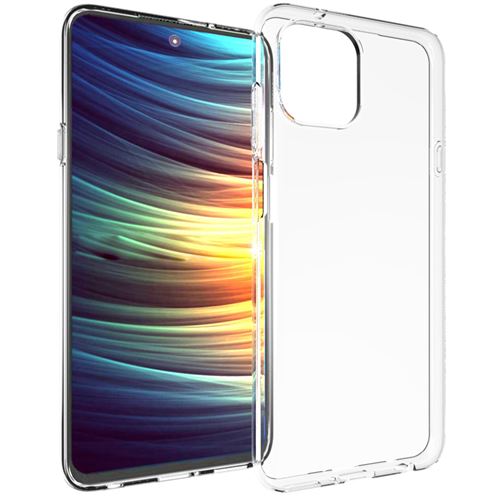 Accezz Coque Clear pour Motorola Edge 20 Lite Transparent