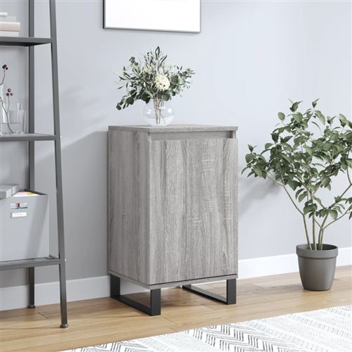 VIDAXL - Buffet - Meuble de Rangement Moderne - Gris - Image 2