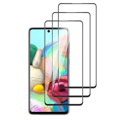 [Pack De 3] Film Vitre En Verre Trempé Pour Samsung Galaxy A71 Protection Ecran Intégrale Ultra Résistant Transparent Dureté 9H Sans Bulles Lot De 3 Top4Pc®