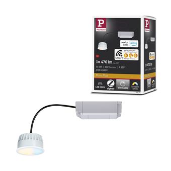 Spot encastré modulaire LED Smart Home Zigbee 3.0 Tunable White Coin Kit de 1   rond 50mm  Coin 6W 470lm 230V gradable Tunable White Satiné - 1