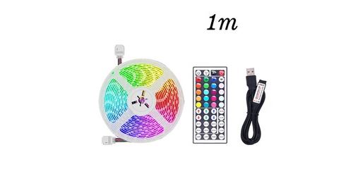 Bande lumineuse led avec lumière multicolore rgb flexible usb 5050 - blanc