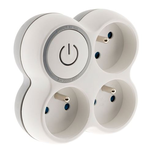 Non Communiqué Blanc Zenitech - Multiprise Triplite + Interrupteur 16A