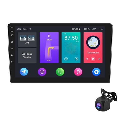 Autoradio Android 9 Pouces Écran Tactile GPS WiFi Bluetooth Caméra de Recul YONIS