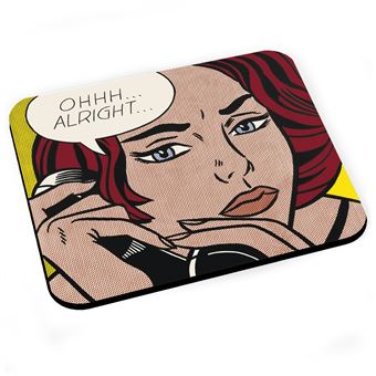 Tapis de souris Ohhh alright / par roy lichtenstein / pop art / comics - 1