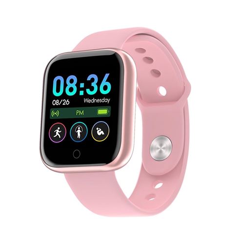 AVIZAR Montre Connect&eacute;e 4.0 Waterproof IP67 avec Capteur Cardiaque Eko Rose 