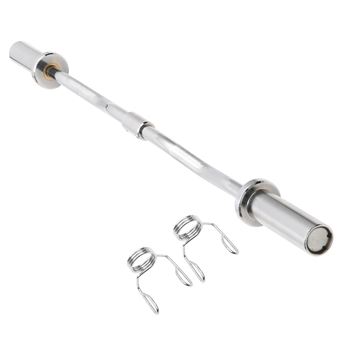 Barre Olympique Femme Noir/Chromée (200 cm / 15 kg) | REXGYM