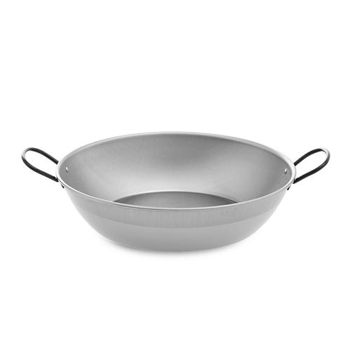 Poêle creuse avec anses Vaello Acier poli Ø 38 cm