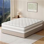 HOMAVO Matelas 180x200 Ressorts Ensachés, Matelas avec 7 Zones de Confort, Réversible H3/H4, Très Épais 25 cm, Matelas Mousse Mémoire Adaptative, Certifié OEKO-TEX