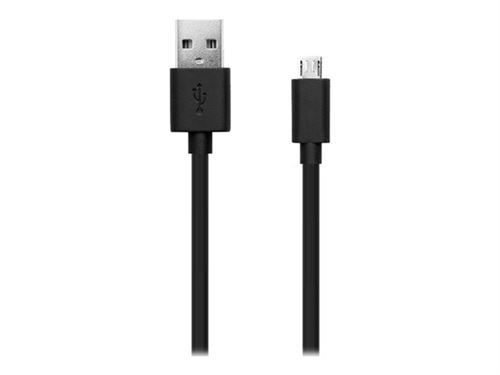 Bigben Connected WOW - Câble USB - USB (M) pour Micro-USB de type B (M) - USB 2.0 - 2 A - 1 m - noir