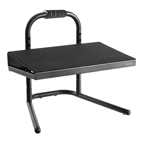 LogiLink Repose-pieds, réglable en hauteur, noir