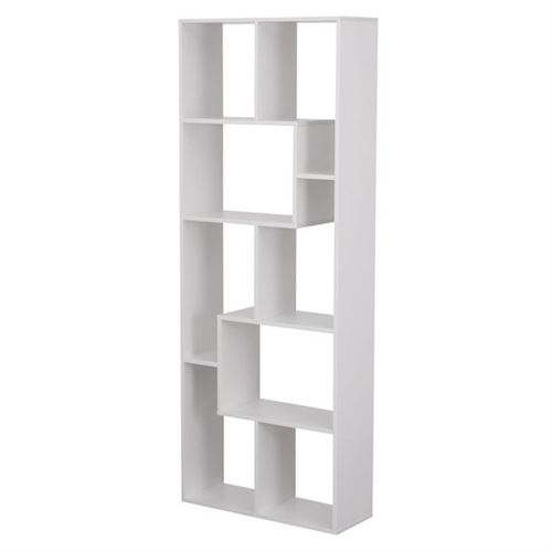 Non Communiqué Blanc Bibliothèque 8 Étagères Multiformes He Jane