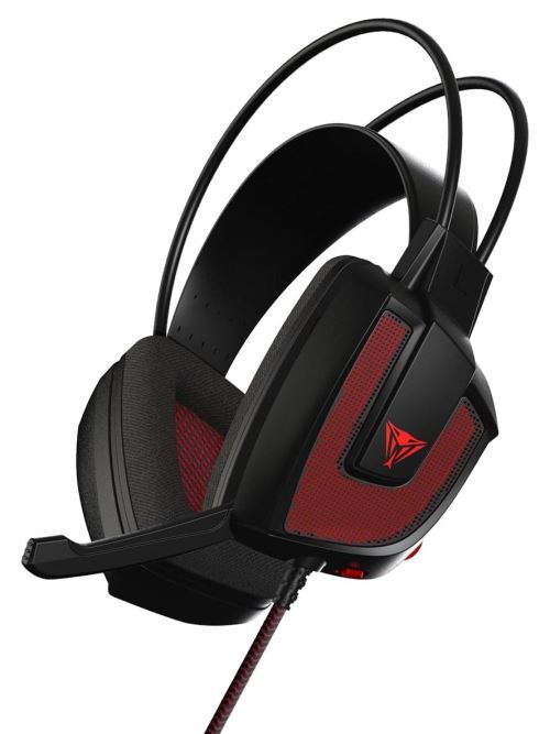 Patriot Memory Viper V360 Binaural Bandeau Noir, Rouge Casque audio - Casques audio (PC/Jeux, 7.1 canaux, Binaural, Bandeau, Noir, Rouge, Avec fil)
