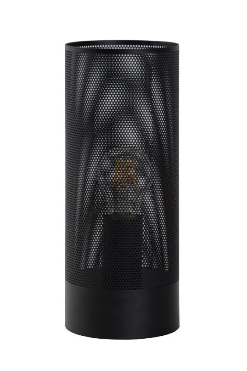 Lucide BELI - Lampe De Table - Ø 12 cm - Noir
