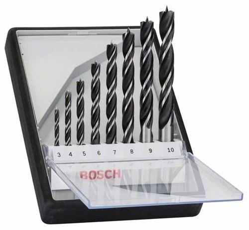 Coffret De 8 Mèches à Bois Hélicoïdales - Bosch - 2607010533