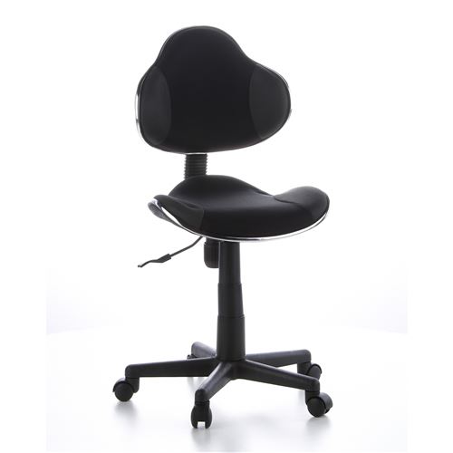 Siège de bureau enfant / Siège pivotant KIDDY GTI-2, tissu noir / gris hjh OFFICE