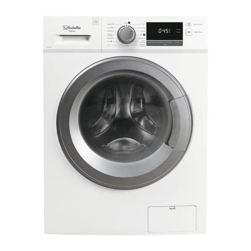 Vedette Llv95W - Machine À Laver - Largeur : 59.5 Cm - Profondeur : 56.5 Cm - Hauteur : 85 Cm - Chargement Frontal - 56 Litres - 9 Kg - 1400 Tours/Min - Blanc