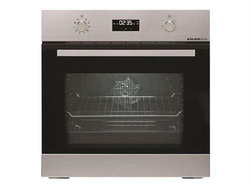 Glem GFLP103IX - Four - intégrable - niche - largeur : 56 cm - profondeur : 58 cm - hauteur : 59 cm - avec système auto-nettoyant - classe A - inox