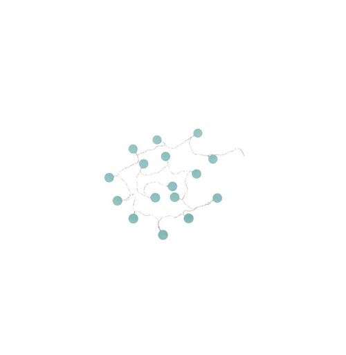 Guirlande Led 16 Mini Boules 240cm Bleu Clair