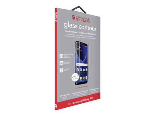 ZAGG InvisibleShield Glass Contour - Schermbeschermer - transparant - voor Samsung Galaxy S8+