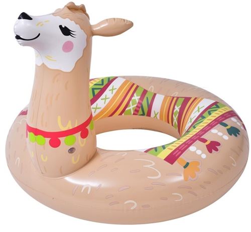 Jilong sangle de natation en alpaga 115 x 80 cm vinyle marron