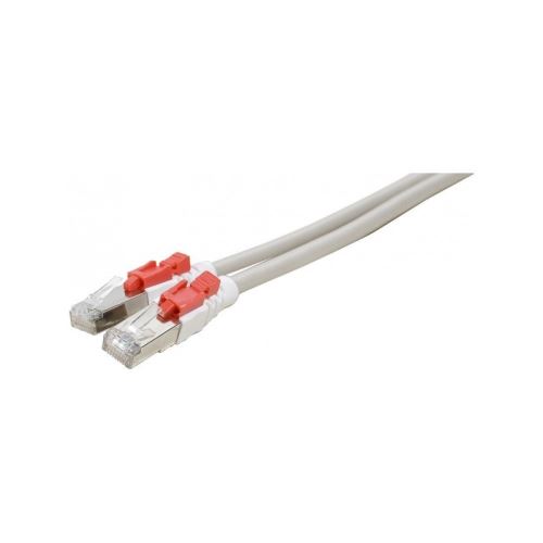 Cordon RJ45 catégorie 6 S/FTP à verrouillage gris - 2 m