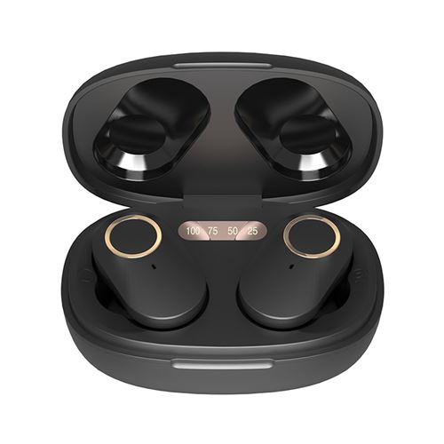 Non Communiqué Noir Ecouteurs 157 Bluetooth Sans Fil Confortable Et Portable - Image 1