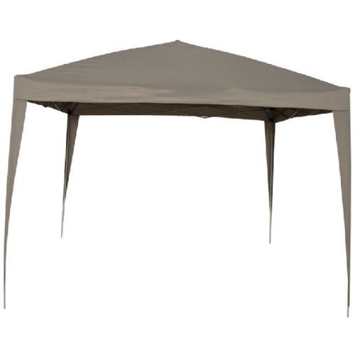 Imagin - Tonnelle taupe polyester avec ouverture automatique