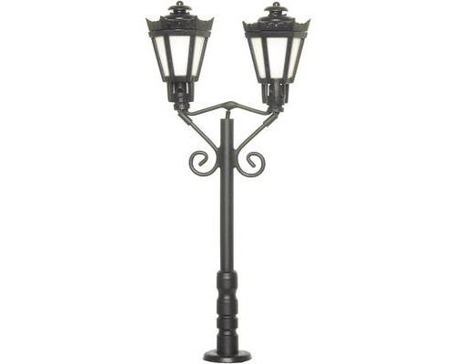 Réverbère de parc double Viessmann 6073 modèle fini H0