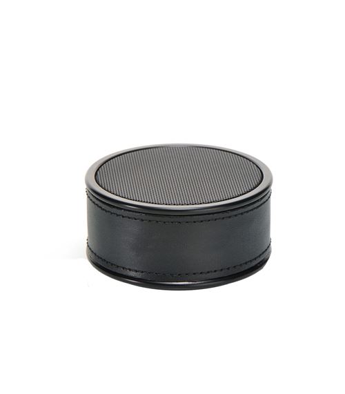 Enceinte bluetooth en cuir noir Blaupunkt MP3330, Puissance sonore 5W Système TWS, port AUX IN port carte mémoire, kit mains libres