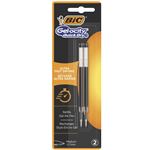Blister de 2 Recharges pour Stylo Gel BIC Gel-ocity Quick Dry 0,7 mm Noir