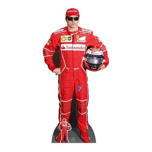 Figurine en carton taille reelle Kimi Räikkönen 174cm