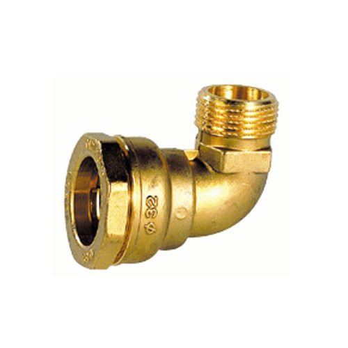 Raccord coude mâle fileté en 63X2\
