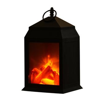 Fausse cheminée décorative avec feu, mini cheminée, effet flamme LED,  lumière d'ambiance, cadeaux de Noël