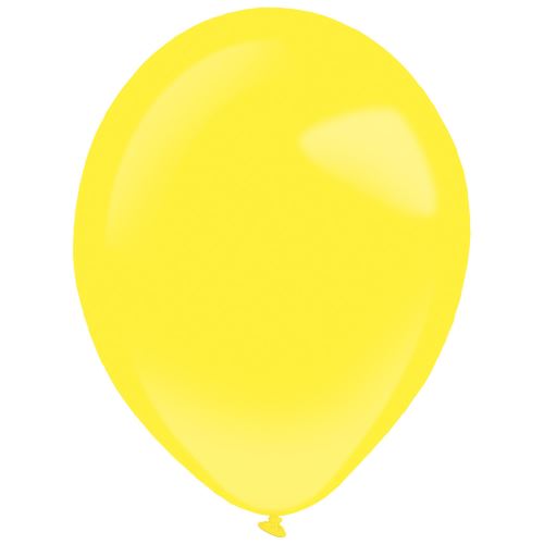 Amscan ballons 35 cm en latex jaune 50 pièces
