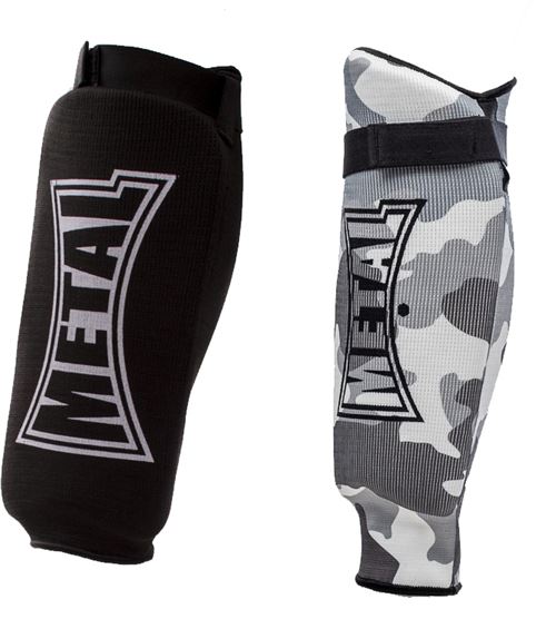 Protège tibias simple Métal Boxe-XL----XL----Protège tibias Noir XL (MB152NXL)------------
