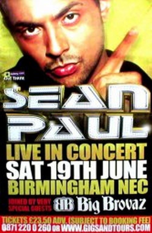 SEAN PAUL - 100x150 cm - AFFICHE / POSTER