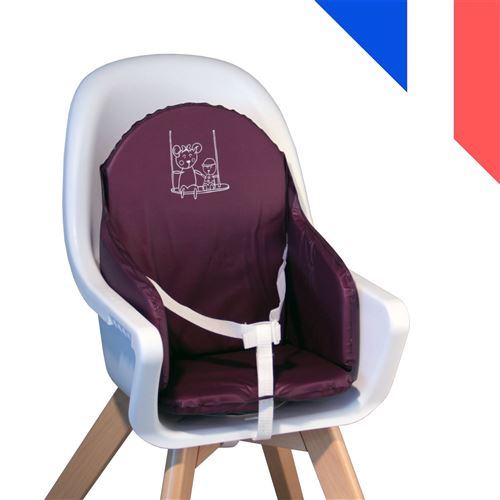 Coussin d'assise universel miam avec harnais pour chaise haute