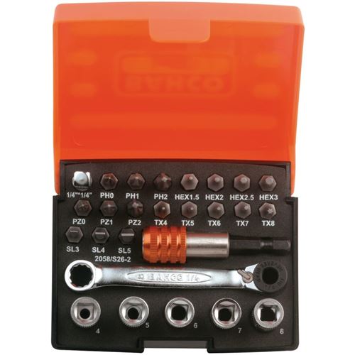 BAHCO Jeu de tournevis 26 pcs 2058/S26-2