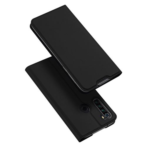 Etui en PU + TPU avec support et porte-cartes noir pour Xiaomi Redmi Note 8T